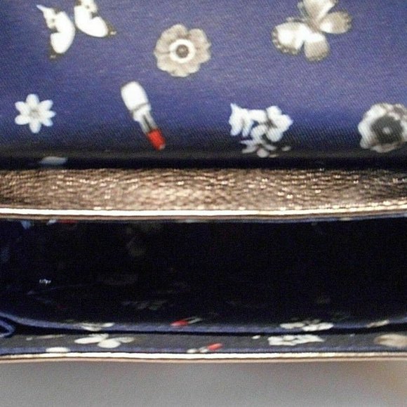 NEW LIBBY EDELMAN Shiny Lead Silver Color Mini Cross body Handbag - Picture 4 of 5